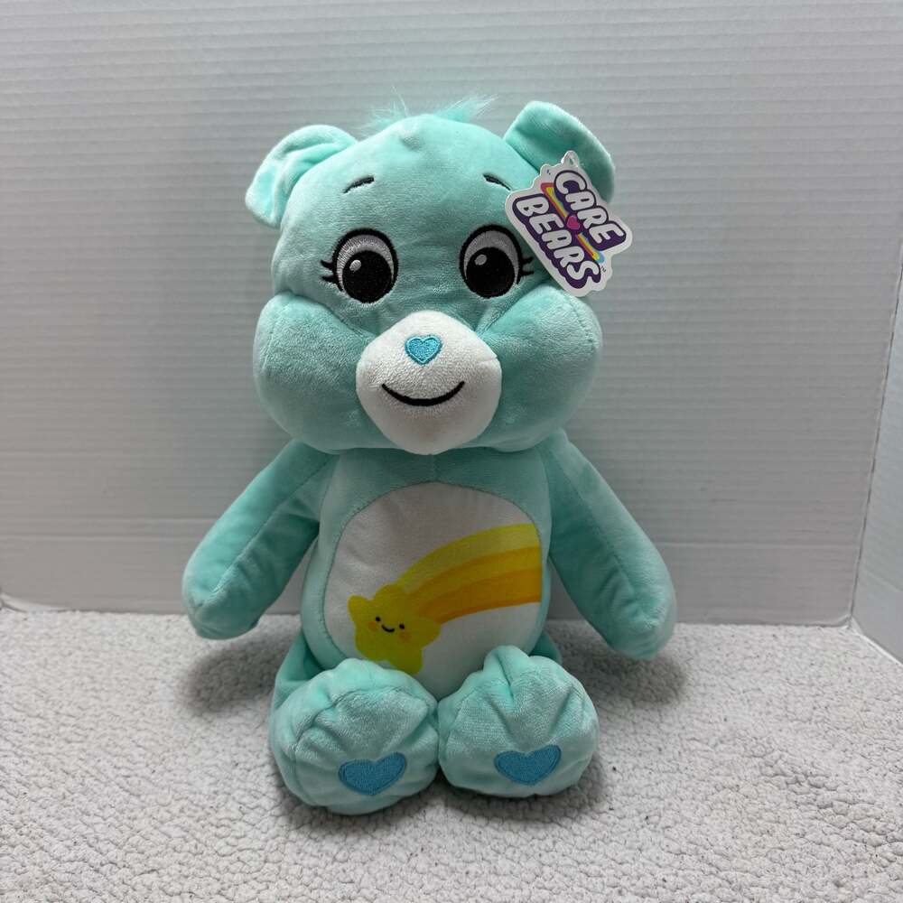 Care Bears Wish Bear Sweet Wishes Plush Toy Blue Stuffed Animal New With Tags